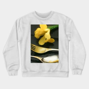 Flowers on Slate Crewneck Sweatshirt